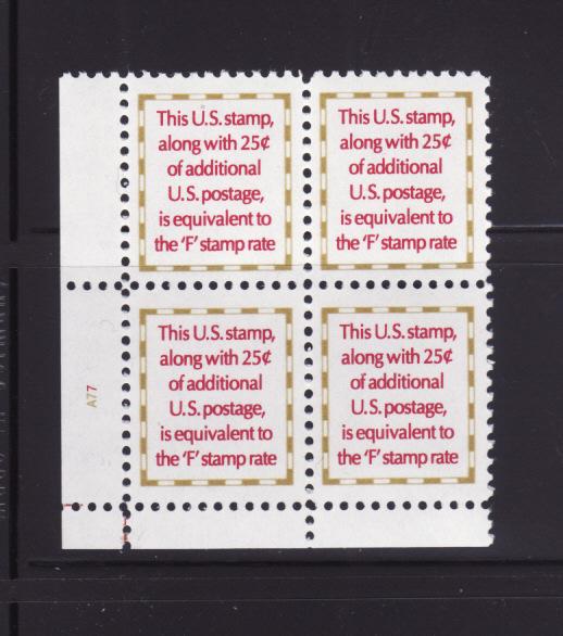 United States 2521 Plate Block MNH Words (C)