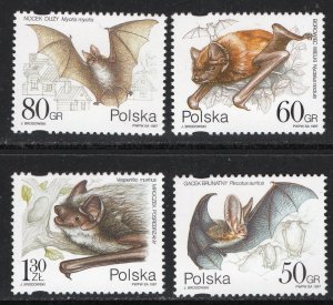 Thematic stamps POLAND 1997 BATS sg.3690/3 mint