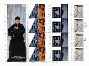 USA 3379-3383 MNH SHEET LOUISE NEVELSON