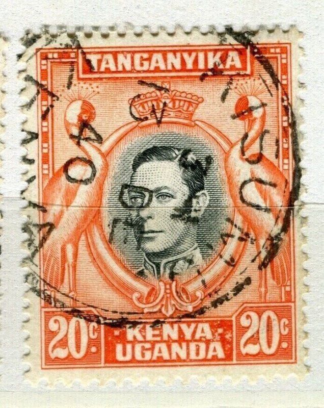 BRITISH KUT; 1938-40s early GVI issue used 20c. value, fine Postmark