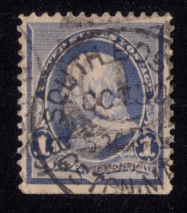 U.S SCOTT 219 Used Centering VF/XF South Boston Cancellation