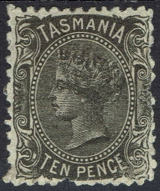 TASMANIA 1870 QV 10D PERF 12 