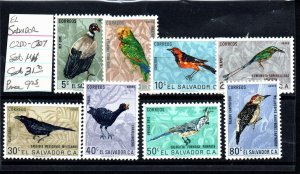 El Salvador C200-C207 Set Mint hinged