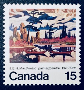 Canada #617 15¢ J. E. H. MacDonald (1973). MNH