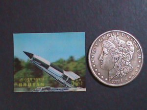 ​BHUTAN- 1967 ORBITER SPACE SHIP -3D RARE STAMP- MNH- VF-WE SHIP TO WORLDWIDE