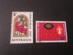 Australia 1969 Sc 466-67 set FU 