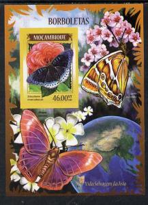 Mozambique 2014 Butterflies #02 imperf s/sheet A - unmoun...