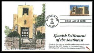 #3220 Spanish Settlement Dynamite FDC