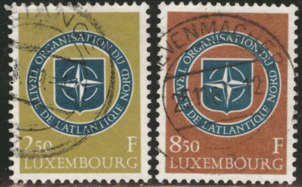 Luxembourg Scott 349-50 Used 1959 NATO stamp set