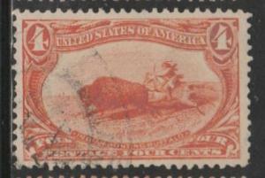 U.S. Scott #287 Trans-Mississippi Stamp - Used Single