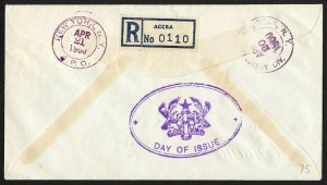 wc047 Ghana Africa Freedom Day 1960 FDC registered first day cover