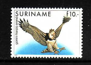 Suriname-Sc#729-unused NH 10g Harpy Eagle-Birds-1991-