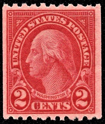 US 606  MNH 2 Cent Washington-Carmine