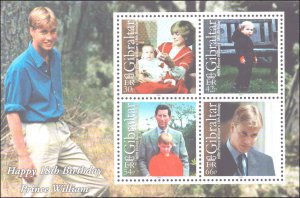 Gibraltar #842-845a,  Complete Set(5), 2000, Royalty, Never Hinged