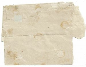 Antigua 1870's 1d bisect on large piece of cover to England, certificate