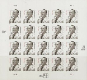 Dr. Jonas Salk Sheet of Twenty 63 Cent Postage Stamps Scott 3428