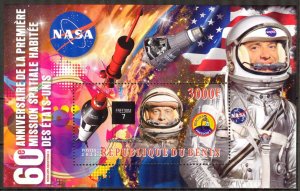 Benin 2021 Space NASA  A. Shepard Sheet MNH