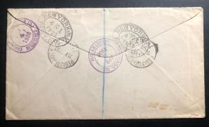 1938 Trinidad & Tobago Registered Cover To Chicago IL USA