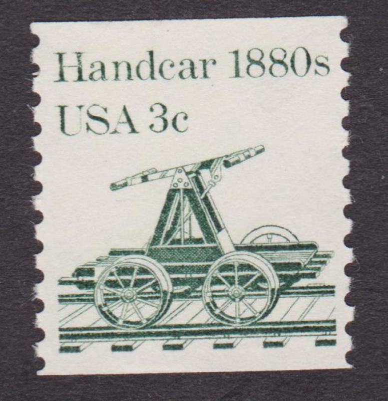 1898 Handcar F-VF MNH transportation coil single