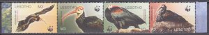 2004 Lesotho 1895-98strip Birds