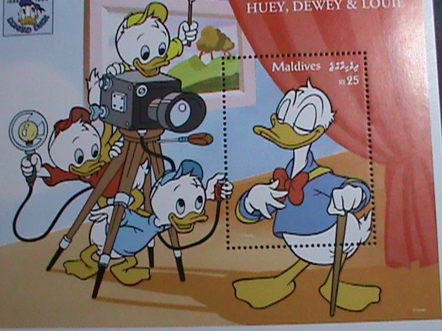 ​MALDIVES STAMP-1994 DONALD DUCK PHOTOGRAPHED-DISNEY CARTOON MNH S/S SHEET VF