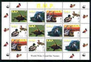 TRANSDNISTRIA - 1998 - WWF Nature - Perf 12v Sheet - Mint Never Hinged