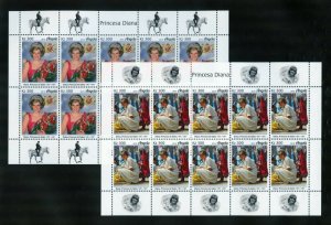 ANGOLA 2019  PRINCESS DIANA SHEETLET  SET  MINT NEVER HINGED