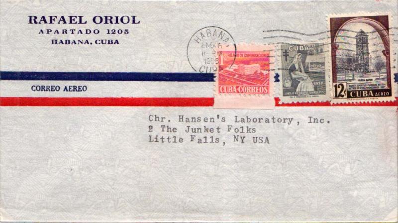 Cuba 1c Mother and Child and 1c Proposed Communications Building Postal Tax, ...