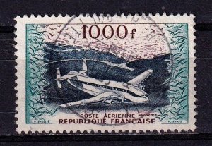 France 1954 - 1000fr Air Post Stamps - XF-Used -CDS-SON # C32