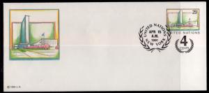 UN New York U9 Postal Stationary U/A FDC