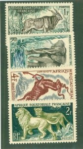 FRENCH EQUATORIAL AFRICA 195-98 MH CV $3.30 BIN $1.50