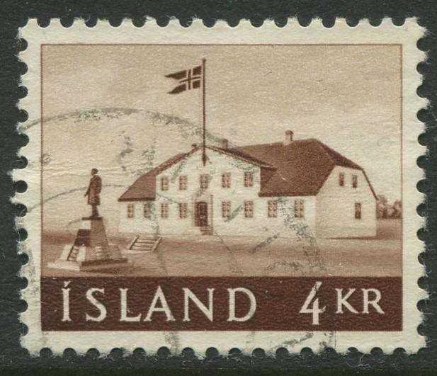 Iceland - Scott 316 - General Issue -1958 - VFU - Single 4k Stamp