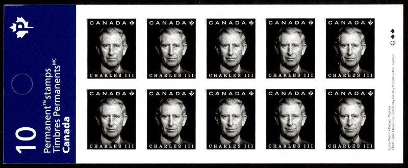 Canada 3381a Booklet MNH King Charles III
