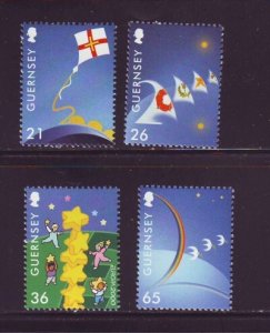 Guernsey Sc 709-12 2000 Europa stamp set mint NH