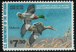 US RW47 $7.50 Mallards used