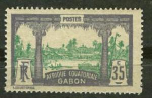 Gabon # 41  Libreville - 35c.    (1)  Unused Hinged