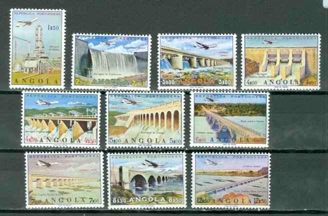 ANGOLA AIR #C26-35...SET...MNH...CV $21.00