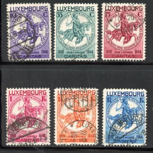 Luxembourg # B60-65, Used. CV $ 150. 00