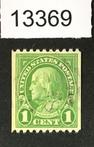 MOMEN: US STAMPS  # 604 XF USED LOT #13369