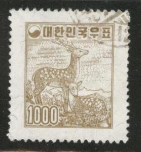 Korea Scott 282 used 1959 wmk 317 stamp  