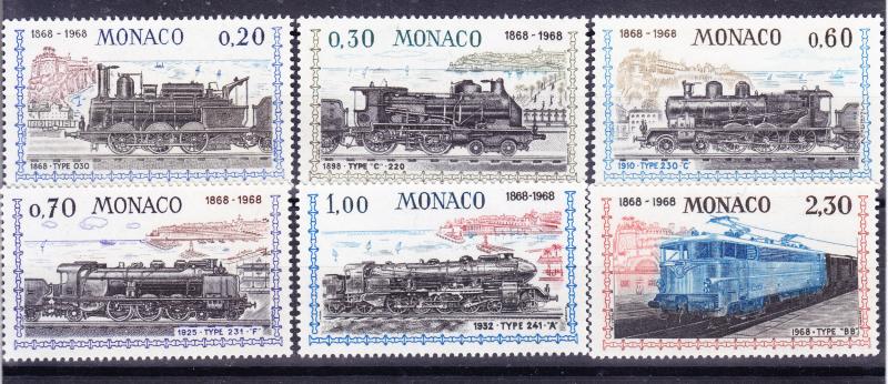 Monaco 1968 Vintage Locomotives complete VF/NH(**)