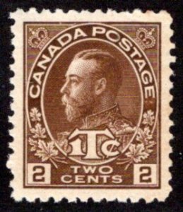 MR4, Canada, War Tax, XF/SUPERB - 94, Very lightly hinged, OG, 2c + 1c, brown