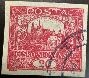 Czechoslovakia 1919-20 Sc.45a Imperf used