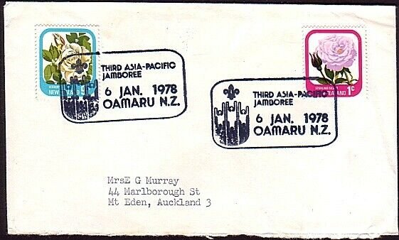 NEW ZEALAND 1978 cover SCOUT JAMBOREE Oamaru cancel........................34267