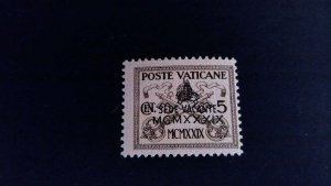 Vatican City Sc# 61 Mint Very Lightly Hinged MH - Interregnum Issue (1939)