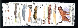 Burundi Scott 589a-601a MNH Complete Set - 1983 WWF Overprint (SCV $1000)