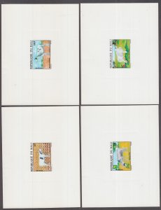 MALI Sc # 433-7 CPL SET of 5 PROOF CARDS, VARIOUS GOATS of MALI