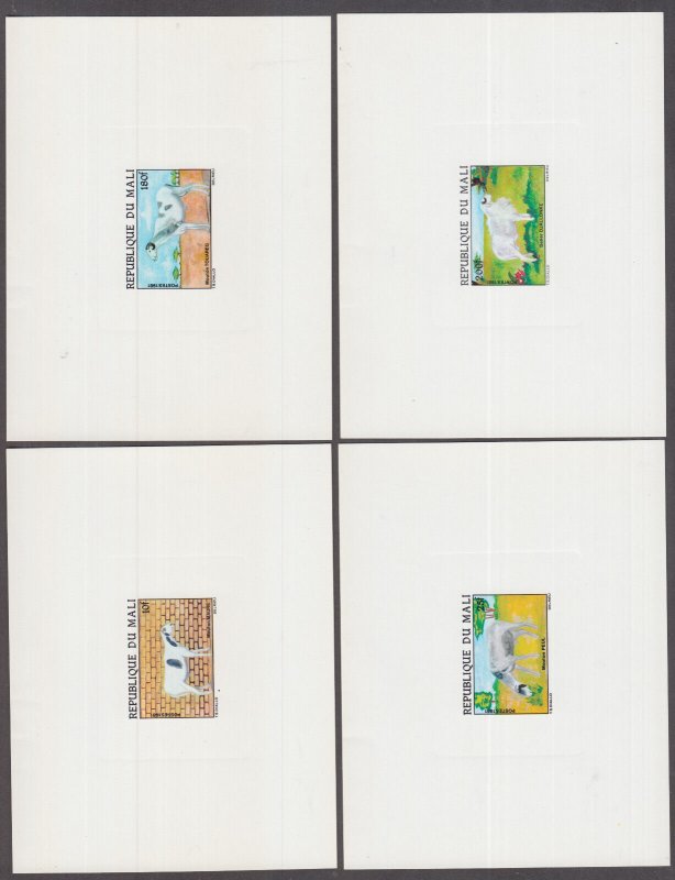 MALI Sc # 433-7 CPL SET of 5 PROOF CARDS, VARIOUS GOATS of MALI
