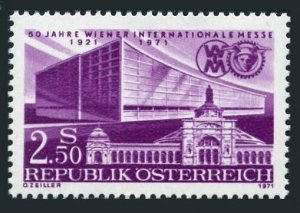 Austria 903 two stamps, MNH. Mi 1368. Vienna International Fair, 50th Ann. 1971.