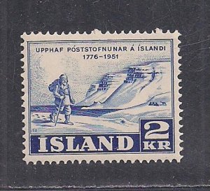 ICELAND SC# 271   FVF/MOG  1951